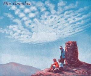 Alto-Cumulus - Une douzaine des principales formes de nuages dans le ciel, 1935