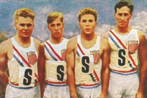Équipe américaine, relais 4 x 100m, 1928