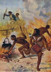 Une rixe avec les indigènes, 1923