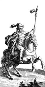 Un cavalier arabe, XIXe siècle