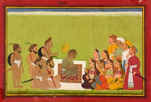 Une audience avec Rom Rishi, vers 1700-1725
