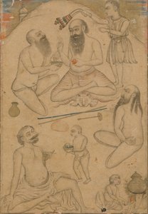 Un campement de yogis, vers 1660 - Unbekannt