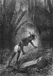 Un Indien obtenant du feu par friction, 1894