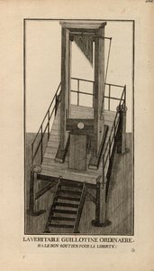 Une guillotine ordinaire. Ha, le bon soutien pour la liberté !, 1791-1794