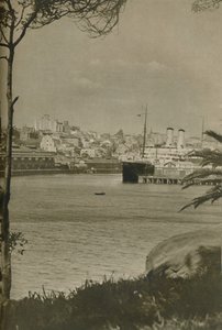 Un paquebot oriental amarré dans la baie de Woolloomooloo, 1937