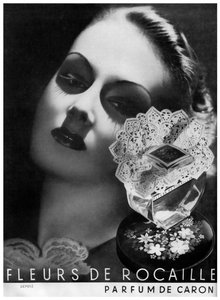 Une publicité pour le parfum Caron, 1938