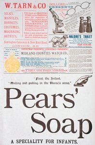 Une page publicitaire dans Yuletide, 1882