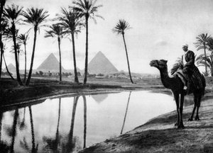 Une oasis près du Caire, Égypte, vers 1920s
