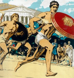 Jeux Olympiques antiques : la course de relais, 1922