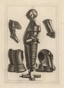 Ancienne armure brillante pour John de Courcy, comte d