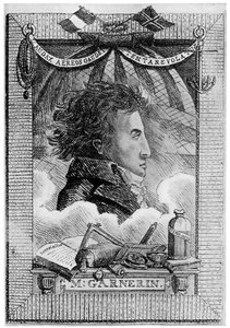 André Jacques Garnerin, aéronaute français et premier parachutiste, vers 1800