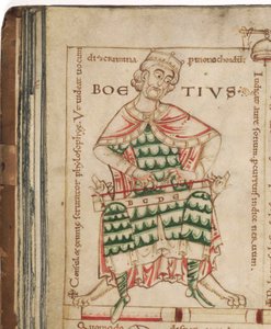 Anicius Manlius Severinus Boethius De: De institutione musica par Boethius, 12ème siècle