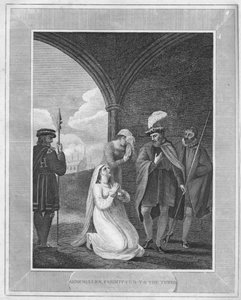 Anne Bullen, Emprisonnée à la Tour, 1838