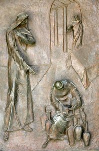 Sculpture de la porte de la basilique de l