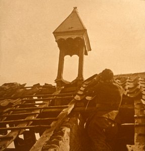 Tir antiaérien, ligne de front, vers 1914-1918