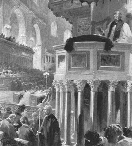 ...Archevêque de Canterbury prêchant...après la mort de la reine Victoria, 1902, 1901 - Unbekannt