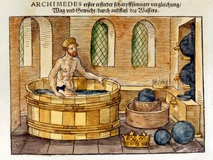 Archimède dans son bain, 1547 - Unbekannt