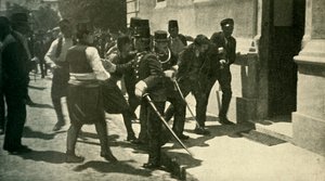 Arrestation de Gavrilo Princip...Sarajevo, 28 juin 1914