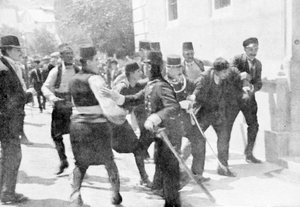 Arrestation de Gavrilo Princip, assassin de l