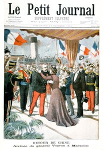 Arrivée du général Voyron à Marseille à son retour de Chine, 1901