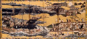 Arrivée des Barbares du Sud, vers 1600
