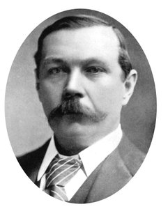 Arthur Conan Doyle, écrivain écossais, vers 1900
