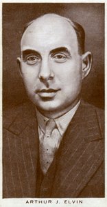 Arthur J Elvin, promoteur de boxe britannique, 1938