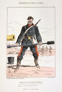 Artillerie de la Garde Nationale, Siège de Paris, 1870-1871