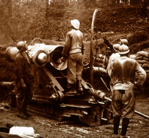 Artillerie, Bois du Chatelet, France, vers 1914-1918