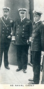 En tant que cadet naval, 1912, 1937