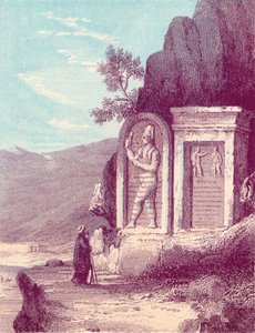 Sculpture assyrienne au Nahr El Kelb ou Dog River, XIXe siècle