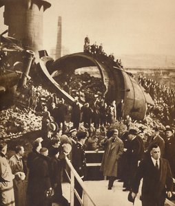 Aux aciéries abandonnées, Pays de Galles du Sud, 1936-1937
