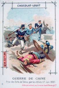 Attaque des forts de Taku par les Alliés, Rébellion des Boxers, Chine, 17 juin 1900