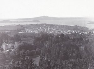 Auckland, depuis Mount Eden, fin 19e-début 20e siècle - Unbekannt