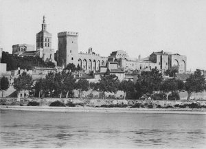 Avignon - Le Rhône et le Palais des Papes, vers 1925