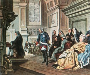 Bach rend visite à Frédéric le Grand, 1747, 1936