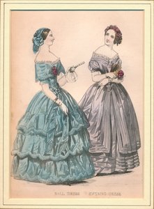 Robe de bal et robe de soirée, 19e siècle
