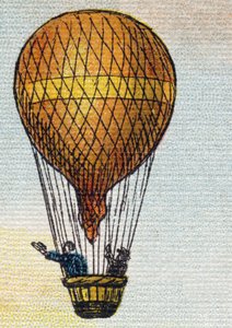 Ballon. Gravure dans « Alphabet de ma petite fille ». Bernardin-Bechet et Fils, libraires-éditeurs, Paris, vers 1895. Album incassable sur toile. Bibliothèque des Bébés. 12 pages. Album contenant une méthode de lecture et un abécédaire illustré