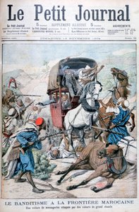 Bandits attaquant une diligence à la frontière marocaine, 1904 - Unbekannt