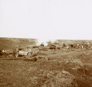 Action de batterie, vers 1914-1918
