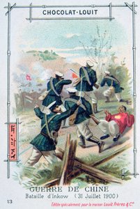 Bataille à Inkow, Chine, rébellion des Boxers, 31 juillet 1900