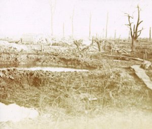 Champ de bataille, vers 1914-1918