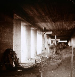 Tranchée à baïonnette, Verdun, nord de la France