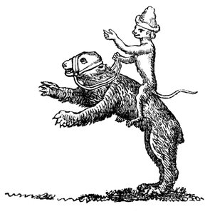 Ours et singe, 13ème siècle, 1833
