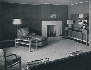 Chambre dans la maison de M. Anatole Litvak à Saint Monica, Californie, 1942