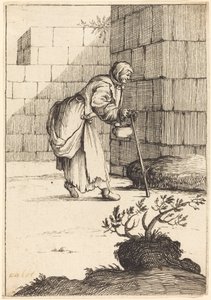 Femme mendiante, XVIIe siècle