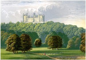 Château de Belvoir, Leicestershire, résidence du Duc de Rutland, vers 1880
