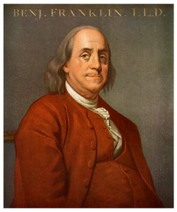 Benjamin Franklin, scientifique et politicien américain, 1782, 1956