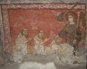 Bernard le Pèlerin et ses disciples, bénis par Saint Michel Archange, vers 950 - Unbekannt