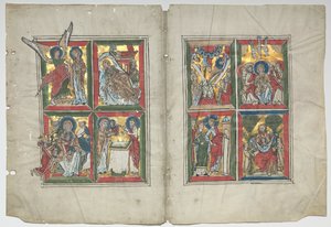 Bifolia avec des scènes de la vie du Christ, 1230-1240